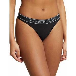 NEW POLO RALPH LAUREN essentials thong panty in onyx